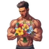 Portrait with flowers 1 26
