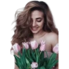 Portrait with flowers 1 28
