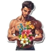 Portrait with flowers 1 29