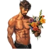 Portrait with flowers 1 30