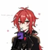 Diluc by @anime_stickerr 21