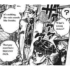 no.. it's nothing, the rain sounds like Josuke. That guy must have slept over clock. 走 What's wrong Jotaro? ?