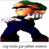 Luigi mocks your pathetic existence