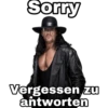 Sorry Vergessen zu antworten
