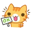 What does the cat say ... Meow @Nekosticker 22