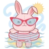 cute plush bunny 15
