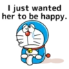 I just wanted her to be happy.