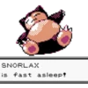 SNORLAX is fast asleep!