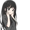 Girl with black hair long TL-EDIT :: 16
