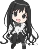 Girl with black hair long TL-EDIT :: 19