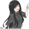 Girl with black hair long TL-EDIT :: 20
