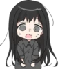 Girl with black hair long TL-EDIT :: 24