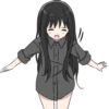 Girl with black hair long TL-EDIT :: 28