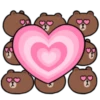 LINE FRIENDS Max Love Stickers 15