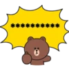BROWN & FRIENDS Message Stickers 6