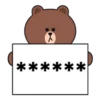 BROWN & FRIENDS Message Stickers 8