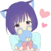 CatGirl Sticker ENG (Dark) :: 9