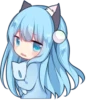 Sticker of the slant eyes & cat girl 18