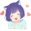 CatGirl Sticker ENG (Dark) :: 16