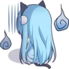 Sticker of the slant eyes & cat girl 21