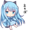 Sticker of the slant eyes & cat girl 23