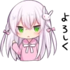 Sticker of the slant eyes & cat girl 24