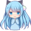 Sticker of the slant eyes & cat girl 28