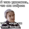Я тоже удивляюсь, что она выбрала тебя, когда ты такой болван
