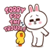 SORRY FOR THE TROUBLE 오