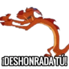 ¡DESHONRADA TÚ!