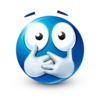 Blue facebook emoji by 9