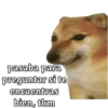 L pasaba para preguntar si te encuentras bien, tkm