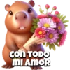 Copybara con ramos buchones💐 16
