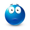 Blue facebook emoji by 5