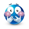Blue facebook emoji by 7