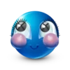 Blue facebook emoji by 8