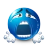 Blue facebook emoji by 10