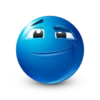 Blue facebook emoji by 12