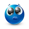 Blue facebook emoji by 16