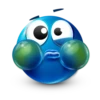Blue facebook emoji by 17