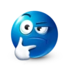 Blue facebook emoji by 18