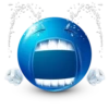 Blue facebook emoji by 22