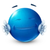 Blue facebook emoji by 25