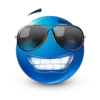 Blue facebook emoji by 26