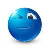 Blue facebook emoji by 28