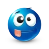 Blue facebook emoji by 30