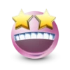 Pink facebook emoji by 5