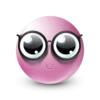 Pink facebook emoji by 6