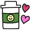 Xícara de Café com Corações