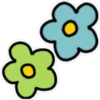 Duas Flores Pastel